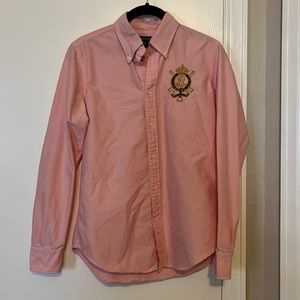 Ralph Lauren women’s size 8 pink button up